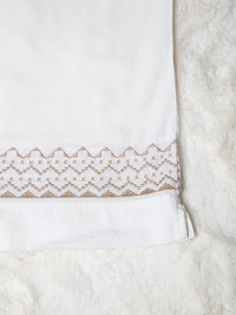 J. JILL Boho Embroidered Linen-Blend Top - Picture 10 of 12